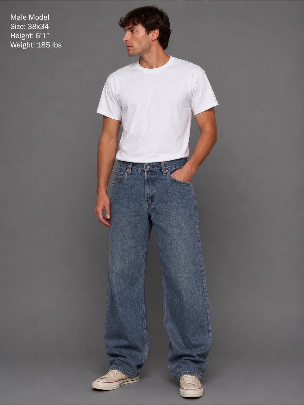 Levi’s 501 Original Straight Leg Button Fly Jeans Men’s 38x34 Light Wash USA